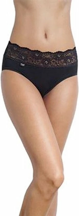 Sloggi Romance Dames Midi Slip Met Kant - Zwart - Maat 40 16 Sloggi Romance Dames Midi Slip Met Kant - Zwart - Maat 40 - Afbeelding 14