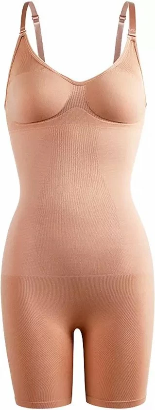 Wow Peach - Full Bodysuit Met Plas Gat- Seamless - Shapewear - Shaper - Corrigende Ondergoed - Butt & Chest Lift - Nude - Maat: Medium 3 Wow Peach - Full Bodysuit Met Plas Gat- Seamless - Shapewear - Shaper - Corrigende Ondergoed - Butt & Chest Lift - Nude - Maat: Medium