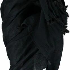 Sarlini Pareo Effen Omslagdoek Dames Zwart