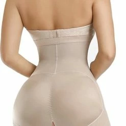 Chibaa - Slimming Bodysuit Met Opening Voor Toiletbezoek - Nude - Maat: M/L - Body Shaper - Shapewear - Corrigerende Body - Butt Lift - Afslank -Badmode Verkoop 359x840