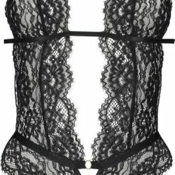 Hunkemöller Lingerie Dames Private Body Salem - Zwart - Maat M