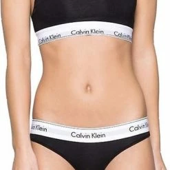 Calvin Klein Onderbroek - Maat M - Vrouwen - Zwart/wit -Badmode Verkoop 367x840