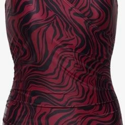 Osaga Dames Badpak Met Print - Rood - Maat XXL