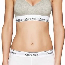 Calvin Klein Modern Cotton Bralette Met Cup Dames - Grijs - Maat S -Badmode Verkoop 396x840 2