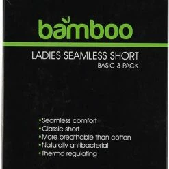 Apollo Seamless Dames Short Bamboe Onderboek Met Pijpjes Naadloos Zwart 3-Pack - Maat M -Badmode Verkoop 398x840