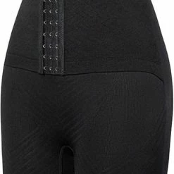Merkloos Afslankende Shorty - Postpartum - Maat S - Afslanken - Slim Wear - Corrigerend Ondergoed - Waist Trainer - Buik Billen Dijen - Post Partum - Corrigerende Cycling Short - Zwart - Tik Tok - Waist Power