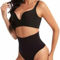 Wow Peach String Shaper Zwart Maat L | Thong Shaper | Corrigerend String |Onzichtbare String | String Met Hoge Taille |Shape Wear |High Waist String |Dames |Correctie Ondergoed|Naadloos String |seamless Thong |Afslank -Badmode Verkoop 442x840 2