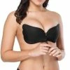 LYVION Strapless Plak BH - Met Push Up Door De Vetersluiting - Lingerie - Zwart - Plakbeha A -Badmode Verkoop 449x840