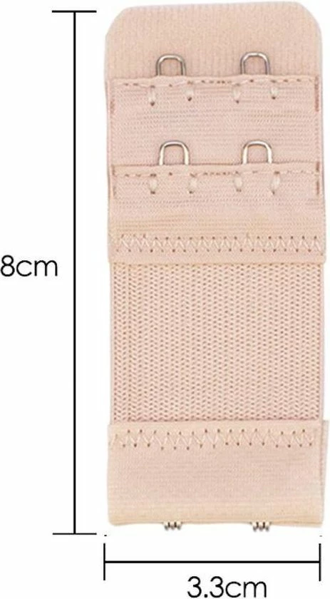 Trendfield BH Verlengstuk 2 Haakjes - 3Pack- Zwart 4 Trendfield BH Verlengstuk 2 Haakjes - 3Pack- Zwart - Afbeelding 2