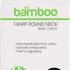 Apollo Bamboo T-shirts Women Basic 2 Pak Black Ronde Hals Maat M -Badmode Verkoop 498x840 5