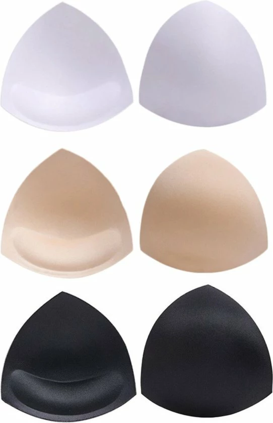 KELERINO. Push Up Vulling Voor Bikini En Badpak - Ademend - 3 Paar 3 KELERINO. Push Up Vulling Voor Bikini En Badpak - Ademend - 3 Paar