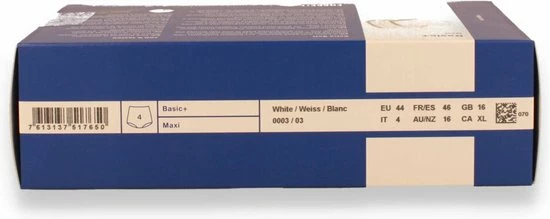 Sloggi Basic+ Dames Maxi Slip - 4-pack - Wit - Maat 44 22 Sloggi Basic+ Dames Maxi Slip - 4-pack - Wit - Maat 44 - Afbeelding 20
