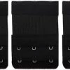 Trendfield Bh Verlengstuk 3 Haakjes Elastisch - 3pack - Zwart
