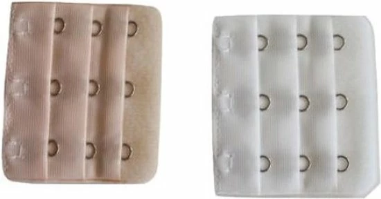 Merkloos Bh Verlengstuk 3 Stuk/haaks - Bh Vergroter -50x30 Mm – Beige 4 Merkloos Bh Verlengstuk 3 Stuk/haaks - Bh Vergroter -50x30 Mm – Beige - Afbeelding 2