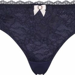 Hunkemöller Dames Lingerie String Maya - Blauw - Maat L