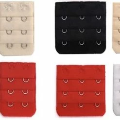 Inodes BH Verlengstuk 8 Pack - Geschikt Voor Iedere BH - 2 Haaks En 3 Haaks In 4 Kleuren