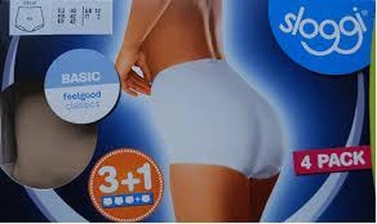 Sloggi Basic+ Dames Maxi Slip - 4-pack - Zwart - Maat 48 32 Sloggi Basic+ Dames Maxi Slip - 4-pack - Zwart - Maat 48 - Afbeelding 30