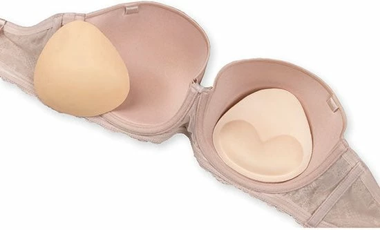 Bye Bra Zelfklevende Bh-Pads, Bh-Vullingen, Push-Up-Pads Voor Bikini, Naadloos, Beige, Één Maat 6 Bye Bra Zelfklevende Bh-Pads, Bh-Vullingen, Push-Up-Pads Voor Bikini, Naadloos, Beige, Één Maat - Afbeelding 4