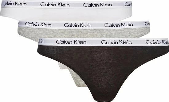 Calvin Klein Dames Slips (3-pack) - Zwart, Wit, Grijs - Maat S 12 Calvin Klein Dames Slips (3-pack) - Zwart, Wit, Grijs - Maat S - Afbeelding 10