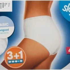 Sloggi Basic+ Dames Midi Slip - 4-pack - Zwart - Maat 46 -Badmode Verkoop 550x334 5