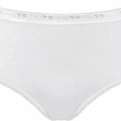 Sloggi Basic+ Dames Midi Slip - 4-pack - Wit - Maat 44 -Badmode Verkoop 550x335 9