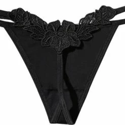 Merkloos Dames String Zwart - Luxe Design Met Kant - Dames Lingerie / Ondergoed - Maat M -Badmode Verkoop 550x338 4