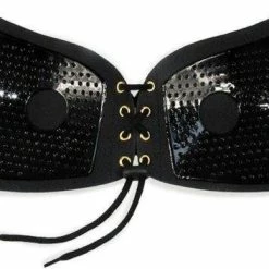 KELERINO. Strapless Plak BH - Vleugels Met Vetersluiting - Cup B / Zwart -Badmode Verkoop 550x353 7