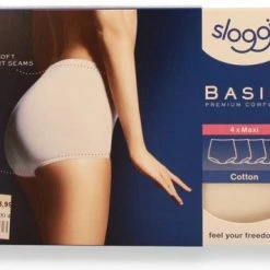 Sloggi Basic+ Dames Maxi Slip - 4-pack - Wit - Maat 44 52 Sloggi Basic+ Dames Maxi Slip - 4-pack - Wit - Maat 44 -Badmode Verkoop 550x356 1