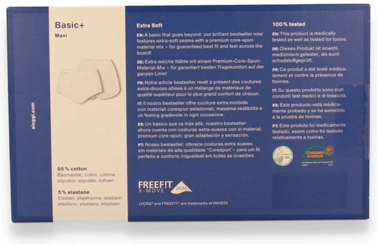 Sloggi Basic+ Dames Maxi Slip - 4-pack - Wit - Maat 44 25 Sloggi Basic+ Dames Maxi Slip - 4-pack - Wit - Maat 44 - Afbeelding 23