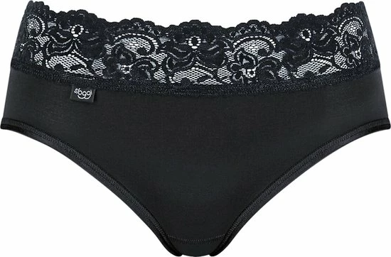 Sloggi Romance Dames Midi Slip Met Kant - Zwart - Maat 40 12 Sloggi Romance Dames Midi Slip Met Kant - Zwart - Maat 40 - Afbeelding 10