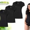 Bamboo Essentials - T Shirt Dames - Ronde Hals - 3 Stuks - Zwart - M - Bamboe Ondershirt - Onderhemd - Dames Shirts Korte Mouw 2 Bamboo Essentials - T Shirt Dames - Ronde Hals - 3 Stuks - Zwart - M - Bamboe Ondershirt - Onderhemd - Dames Shirts Korte Mouw -Badmode Verkoop 550x366 1