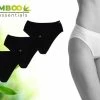 Bamboo Essentials - Naadloos Ondergoed Dames - Bamboe - 3 Stuks - Slips - Zwart - M - Lingerie - Onderbroeken Dames - Dames Slips -Sloggi Ondergoed Dames