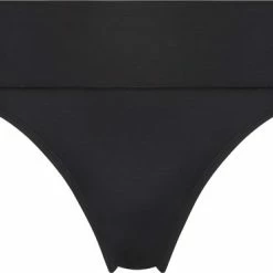 Hunkemöller Dames Badmode Bikinibroekje Luxe - Zwart - Maat L