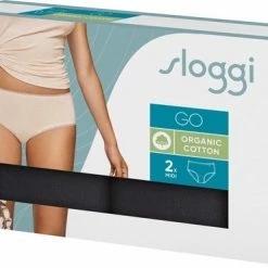 Sloggi Dames Basic Midi GO Organische Slip 2-pack - XL - Zwart -Badmode Verkoop 550x370 1