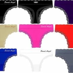 Sweet Angel Strings Met Kant Multipack 8 Stuks One Size