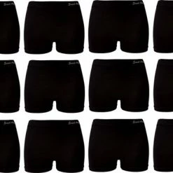 Sweet Angel 12pack Hoge Zwarte Dames Boxers One Size