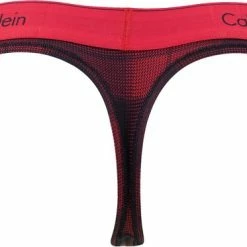 Calvin Klein Dames 2P Bralette & String Set Rood & Zwart - S -Badmode Verkoop 550x373 3