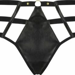 Hunkemöller Dames Lingerie String Shadow - Zwart - Maat M
