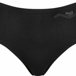 Sloggi Basic+ Dames Midi Slip - 4-pack - Zwart - Maat 42 -Badmode Verkoop 550x386