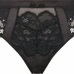Hunkemöller Dames Lingerie String Heather - Zwart - Maat S