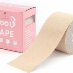 Merkloos Fairy Sister Boob Tape - Boobtape - Fashion Tape - BH Tape - Plak BH - 5 Meter - Beige