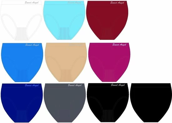 Sweet Angel Dames Slips 10pack Maat L 3 Sweet Angel Dames Slips 10pack Maat L