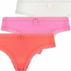 Hunkemöller Dames Lingerie 3-pack Slips - Rood - Maat M