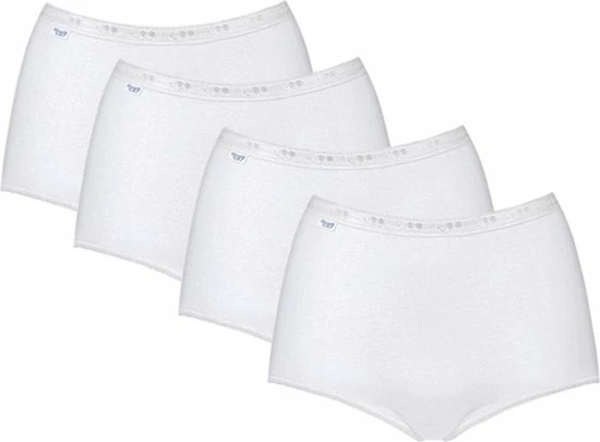Sloggi Basic+ Dames Maxi Slip - 4-pack - Wit - Maat 50 9 Sloggi Basic+ Dames Maxi Slip - 4-pack - Wit - Maat 50 - Afbeelding 7