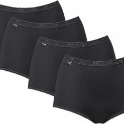 Sloggi Basic+ Dames Maxi Slip - 4-pack - Zwart - Maat 48 40 Sloggi Basic+ Dames Maxi Slip - 4-pack - Zwart - Maat 48 -Badmode Verkoop 550x406 6