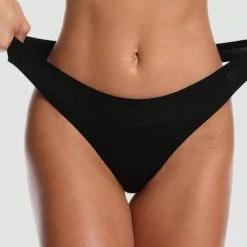 Merkloos Naadloos Ondergoed - 3 Stuks/verpakking - Gratis Vervoer- Spoorloze Strings - Seamless Lingerie - Sexy String - Tweede Huid Bikini -Zwart String - Maat XXL -Badmode Verkoop 550x406 8