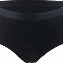 Zetamo Menstruatie Ondergoed - Menstruatie Slip - 4-laags Ondergoed- Hoge Taille - High Waist - Corrigerend Slip - Maat M - Zwarte Ondergoed - Zwarte Slip - Period Underwear - Duurzaam Menstrueren - Menstruatie- Menstruatie Onderbroekje
