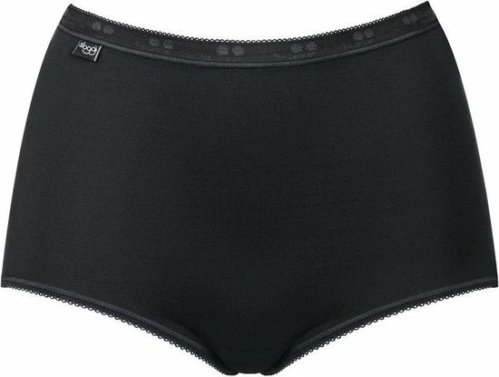 Sloggi Basic+ Dames Maxi Slip - 4-pack - Zwart - Maat 50 8 Sloggi Basic+ Dames Maxi Slip - 4-pack - Zwart - Maat 50 - Afbeelding 6