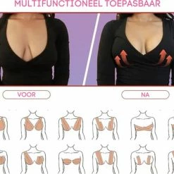 Merkloos Homezie Boob Tape | 2 Rollen Van 5 Meter + Nipple Covers | Lichte Huidskleur | Boobtape | Plak Bh | Zelfklevende Bh | Tepelcovers -Badmode Verkoop 550x417 2