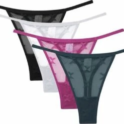 Merkloos 4 Pack - Luxe Dames String - Transparant - Zwart, Groen, Wit En Roze - Dames Lingerie / Ondergoed Set - Maat L 31 Merkloos 4 Pack - Luxe Dames String - Transparant - Zwart, Groen, Wit En Roze - Dames Lingerie / Ondergoed Set - Maat L -Badmode Verkoop 550x425 1